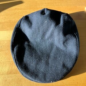 Navy Blue Lake of the Isles Wool Driving Cap size Large